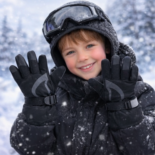 SNOWY™ — Gants hiver enfant (4–7 ans) - NØRDIKA